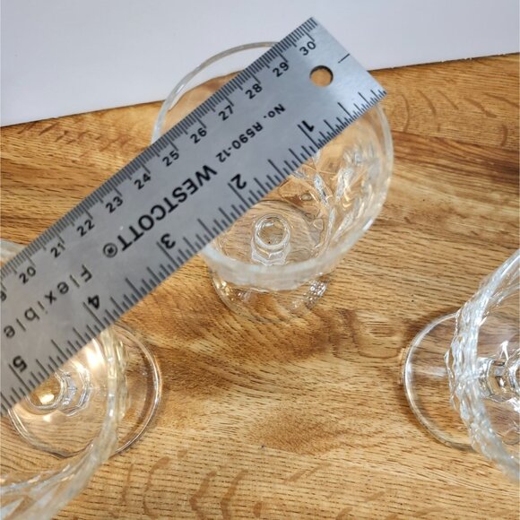 Arcoroc Arctic Goblets Mixed Set of 3 Glasses Wine Goblet Footed Cups France - Picture 9 of 14